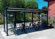 Abri vélo ouvert en acier galvanisé - éligible subvention alvéole +