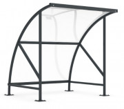 Abri vélos demi lune