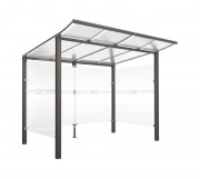 Abri vélos avec bardage en verre - ?ligible Alvéole + - Dim. L2500 ou 5000 mm x P2000 mm x H2250 mm