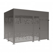 Abri vélos sécurisé métallique Horizon - 8 ou 12 vélos par module - Modulable