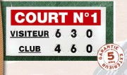 Afficheur score tennis manuel