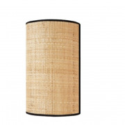 Applique murale demi-cylindre en raphia