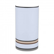 Applique murale demi-cylindre en tissu coton