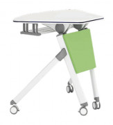 Table scolaire mobile modulable et pliable - Forme trapèze