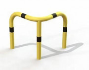 Arceau de protection d'angle industriel à sceller Longueur 600 mm