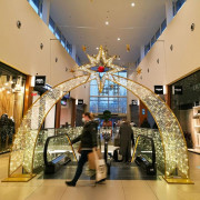 Arche dorée Noël - leds blanc chaud - 360 x 415 cm - 24V