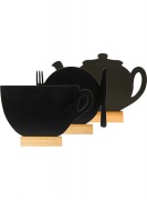 Ardoise de table avec socle en bois