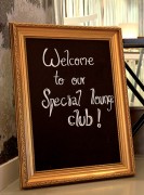 Ardoise menu avec cadre doré - Dim. 83.5 x 63 cm ou 97 x 73 cm