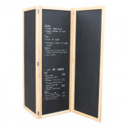 Ardoise paravent pour menu brasserie - Dim. 60x170 cm