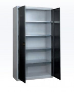 Armoire à portes battantes avec 4 rayons amovibles