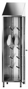 Armoire de rangement pour 12 bottes - En acier inox - Dimensions (L x P x H) : 500 x 500 x 2160 mm