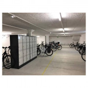 Armoire de recharge batterie vélo électrique - 4, 8 ou 12 casiers - 2 prises électriques par casiers - Serrures : cadenas, code ou RFID