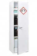 Armoire de sécurité pour produits corrosifs - Armoire haute 1 porte en Double paroi - Fermeture automatique de porte - Volume de stockage conseillé : 120 L