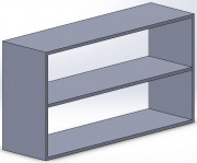 Armoire double face ouverte pour laboratoire