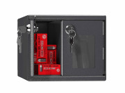 Armoire forte pour armes de service - Dimensions du compartiment : H.180 x L.215 x P.300 mm - Nombre d'espaces par compartiment : 2 - Poids : 5 kg