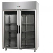 Armoire réfrigérée positive reconditionnée - 2 portes vitrées - 1240 L