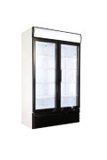 Armoire réfrigérée en inox pour boissons - 2 portes vitrées - 750 L - 8 grilles - +2°C / +10°C - Froid statique - Combisteel