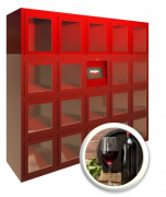 Armoire stockage et distribution de vin - 19 ou 25 casiers de 400X400X500 mm