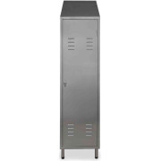 Armoire vestiaire inox - 1 porte battante - L 500 x P 400 x H 2000 mm
