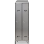 Armoire vestiaire inox - 2 portes - L 615 x P 400 x L 2000 mm