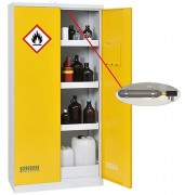 Armoire de sécurité pour produits inflammables - Rétention 3 x 25 L - Volume 300 L - Dim. L95 x P50 x H195 cm