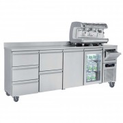 Table réfrigérée 2 à 4 portes - Capacité de 550 à 710 L - Température -2°C/+8°C