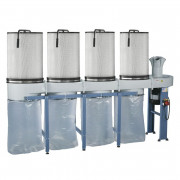 Aspirateur à sciure et copeaux bois - Capacité 760 L - Débit 7800 m³/h