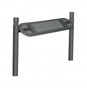 Assis debout d'extérieur en tôle d'acier perforée - L.assise 900 mm x H.assise 747 mm