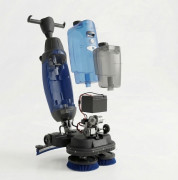 Autolaveuse accompagnée compacte silencieuse - 2 brosses 212 mm - 100-1000 m² - 260W - Autonomie : 2h