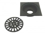 Avaloir en fonte pour bâtiment C250 - Dim. grille Ø215 mm