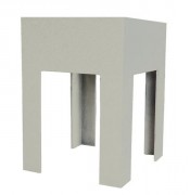 Bac à fleur surélevé