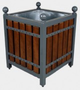 Bac à fleurs urbain