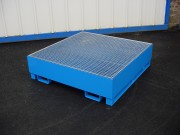 Bac à fûts - Capacité rétention : 240 à 1050 L - Nbr.fûts: 2,4,8 de 220 L