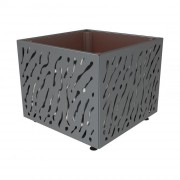 Bac à palmier design en acier galvanisé - L. 790 mm à 1145 mm - H. 760 mm à 960 mm