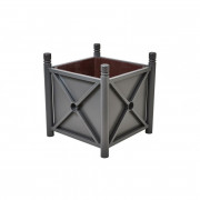 Bac à palmier en acier - Dim. L1000 x l1000 x H900 mm