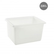 Bac alimentaire en plastique - 220 ou 310 L - Blanc