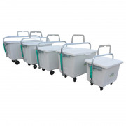 Bac équarissage à roulettes - Capacité 200 à 1200 L 