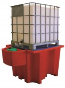 Bac de rétention PE avec poste de soutirage - 1100 L