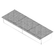 Bac de rétention en acier galvanisé à poser sur rayonnage de 2700 à 3600 mm - Capacité 1006 L ou 1656 L
