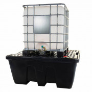 Bac de rétention en polyéthylène 1 IBC - Capacité 1000L