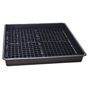 Bac de rétention en polyéthylène avec caillebotis - Capacité 100 L