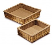 Bac diviseur carré osier