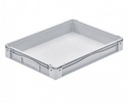 Bac Europe parois pleines poignées fermées - 800 x 600 x 120 mm - Volume 49 L 