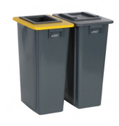 Bac tri sélectif 2 bacs 80 L en plastique