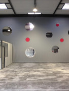 Bâche de séparation bâtiment industriel