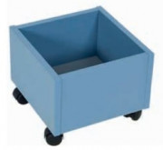 Bacs à albums bas mobile mélaminé - 1 à 4 cases