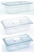 Bacs rubbermaid pour préparations froides - Capacité : de 0.6 à 25.7 L - GN 1/1 - Profondeur : 65 mm