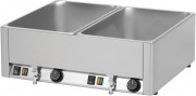 Bain-marie avec 2 bacs GN 1/1 - 3 000 W - Dim. L660 x P540 x H220 mm