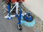 Balai à 3 points rotatif pour microtracteur