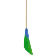 Balai de voirie en polypropylène avec manche en bois Street - H.145 cm - Vert